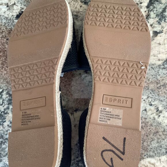 Esprit black canvas shoes, size 8.5, NEW WITH TAGS - Picture 5 of 5